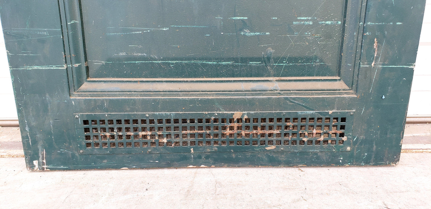 Reclaimed Single Metal 2 Panel Fire Door