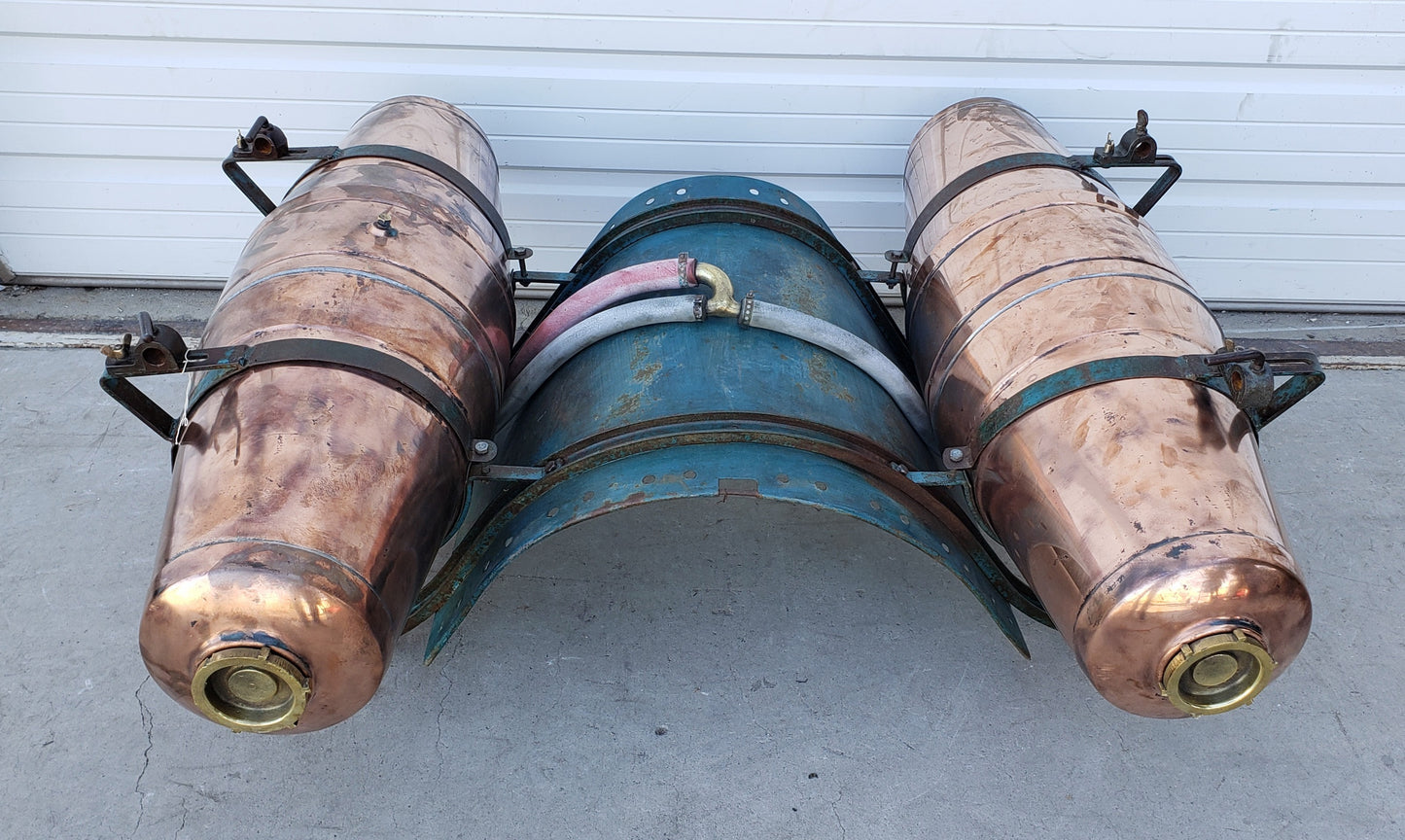 Mule Saddle with Copper Kegs from L'isle-sur-la-Sorgue, France