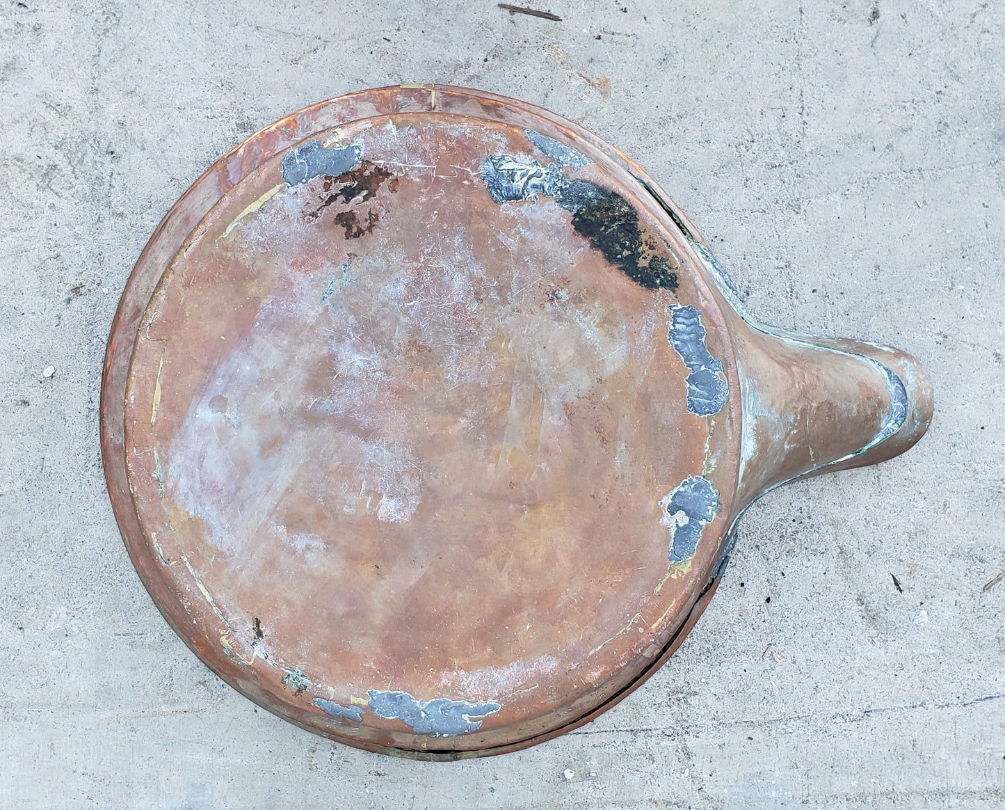 Antique French Copper Wine Catcher