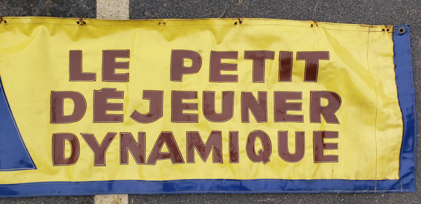 French "Banania" Chocolate Powder Banner/Sign