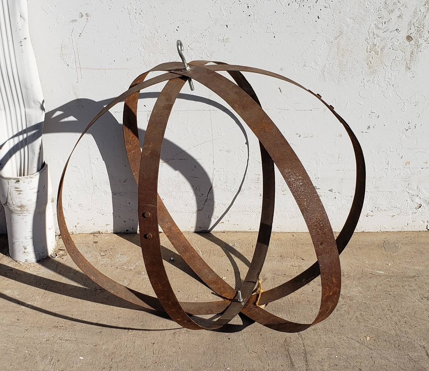 Small Rusty Hanging Sphere