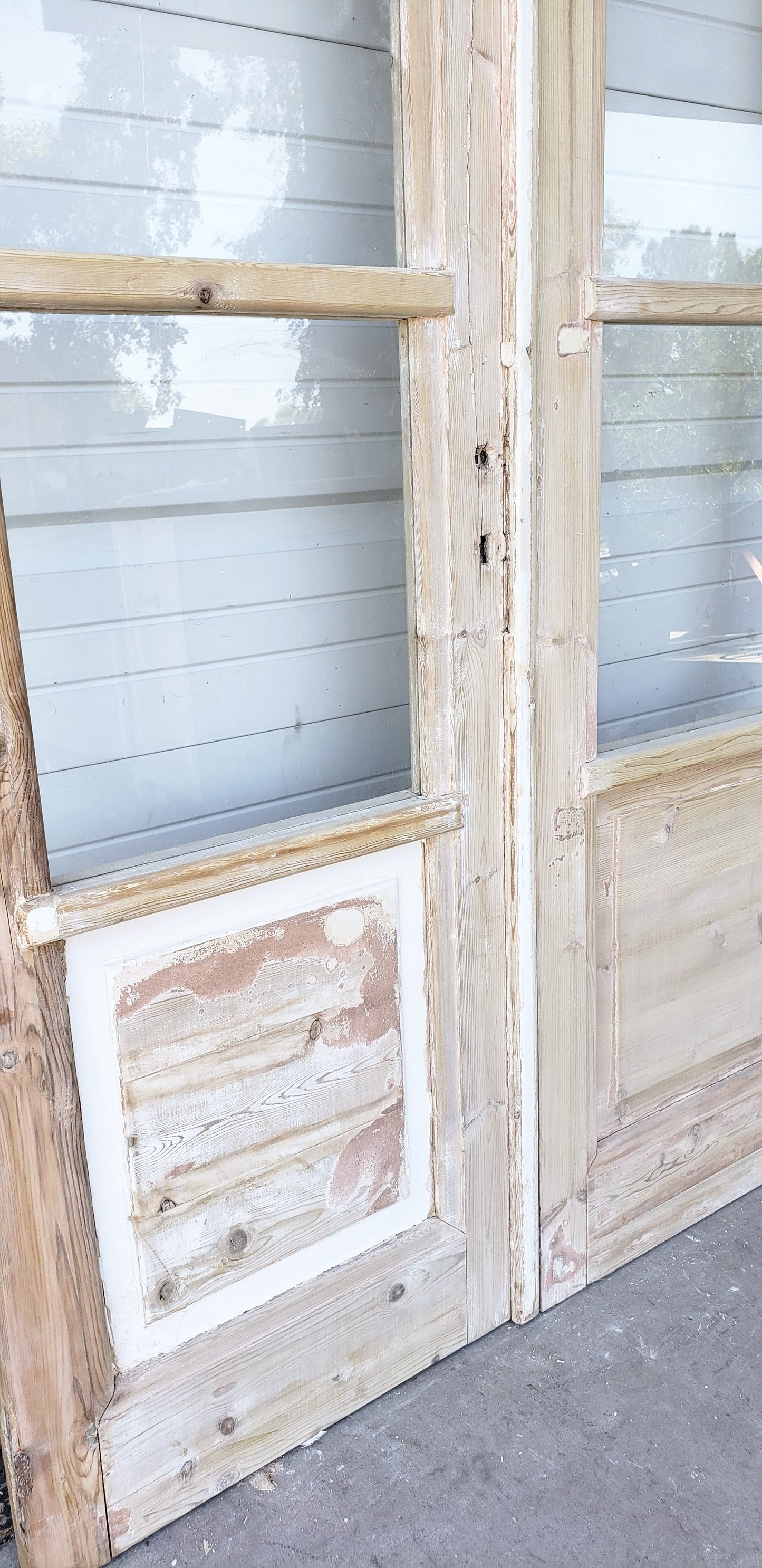 Pair of 4 Lite French Antique Doors