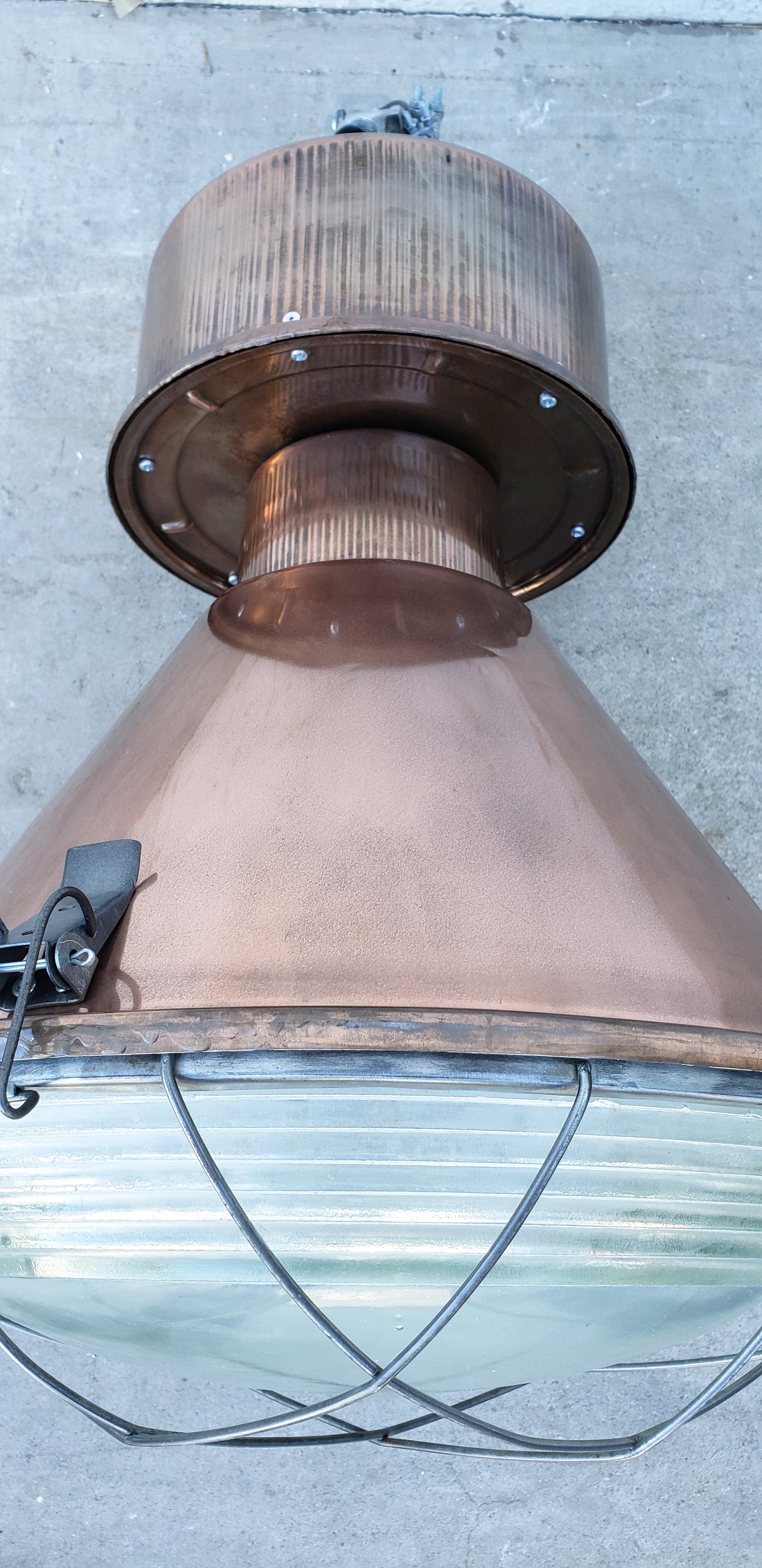 Copper Colored Industrial Factory Pendant Light