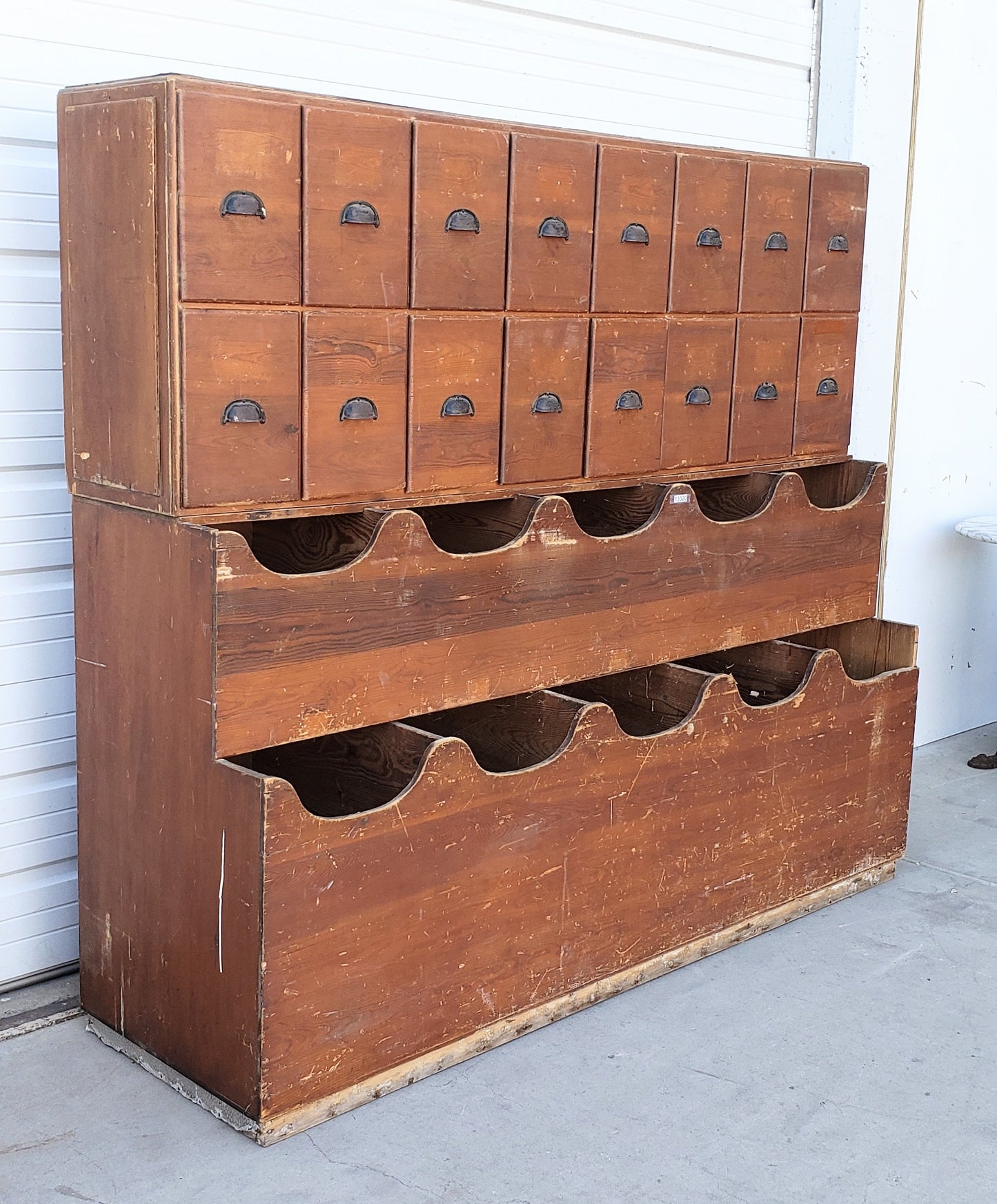 Large Antique French Retail Counter/Cabinet