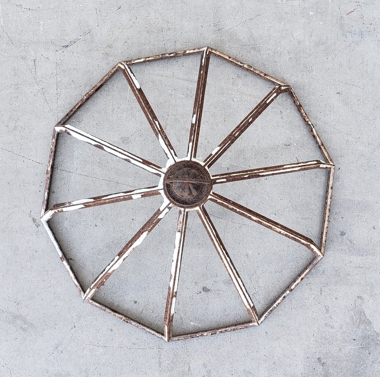 Antique English Steel Garden Cloche