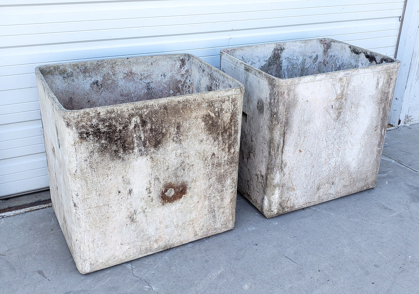 Big Pair of Rectangular Willy Guhl Planters