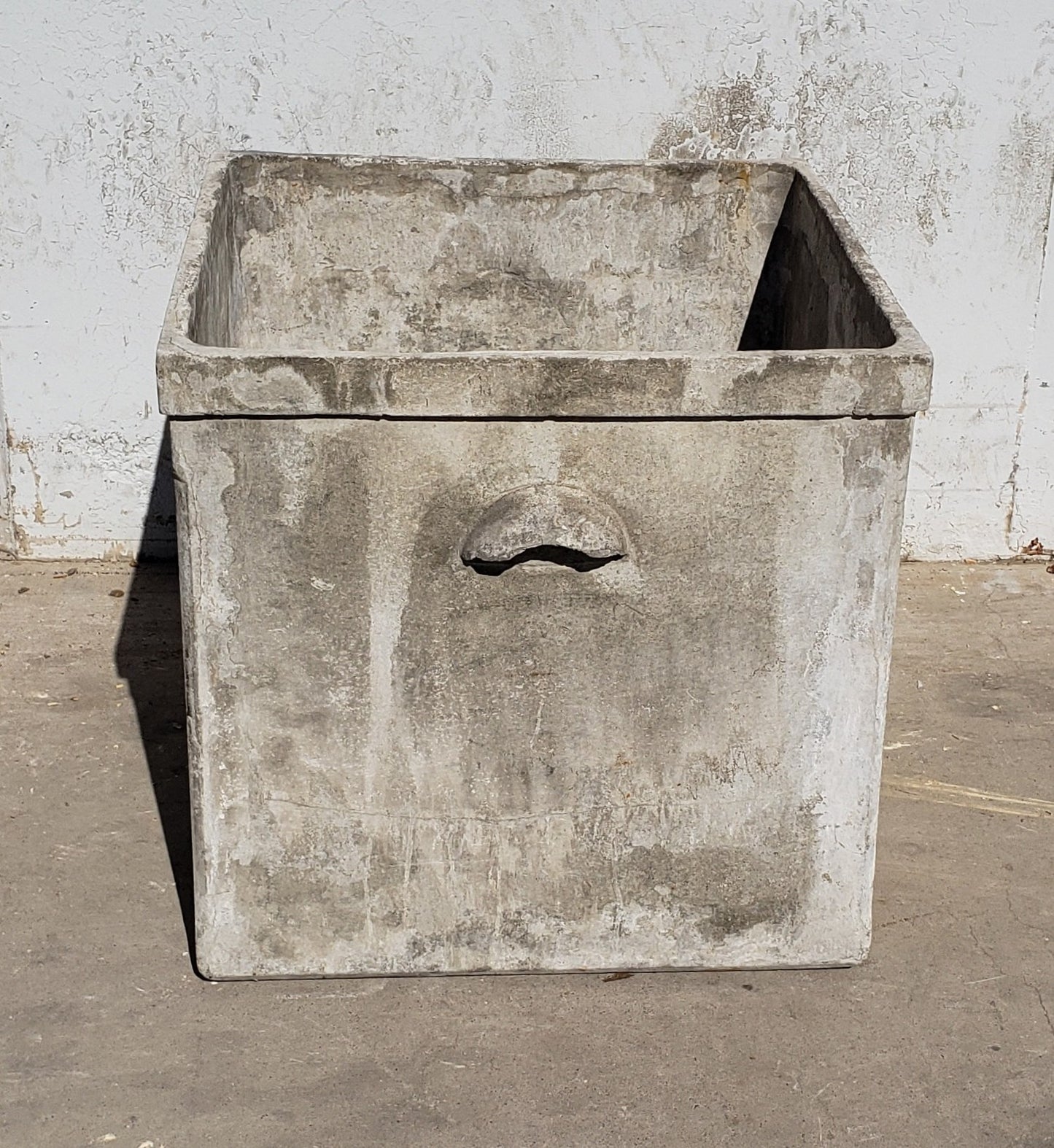 Square Willy Guhl Planter with Handles