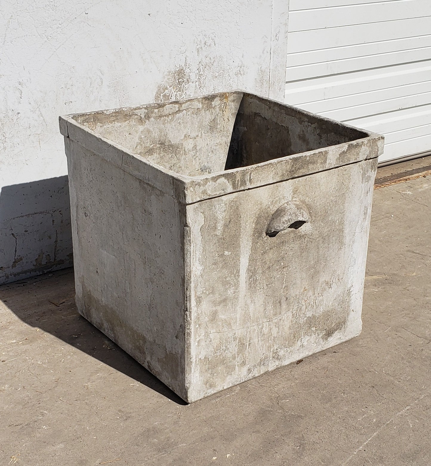 Square Willy Guhl Planter with Handles
