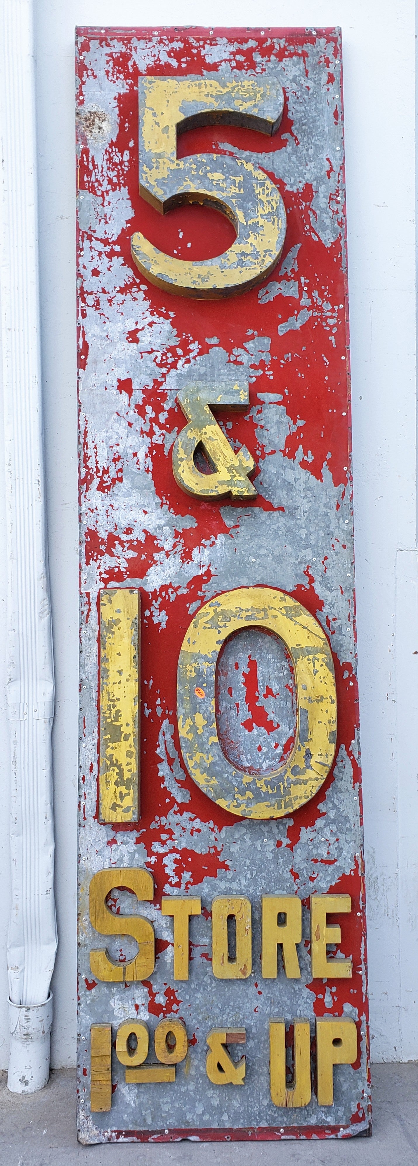 Antique "5 & 10 Store" Metal Sign