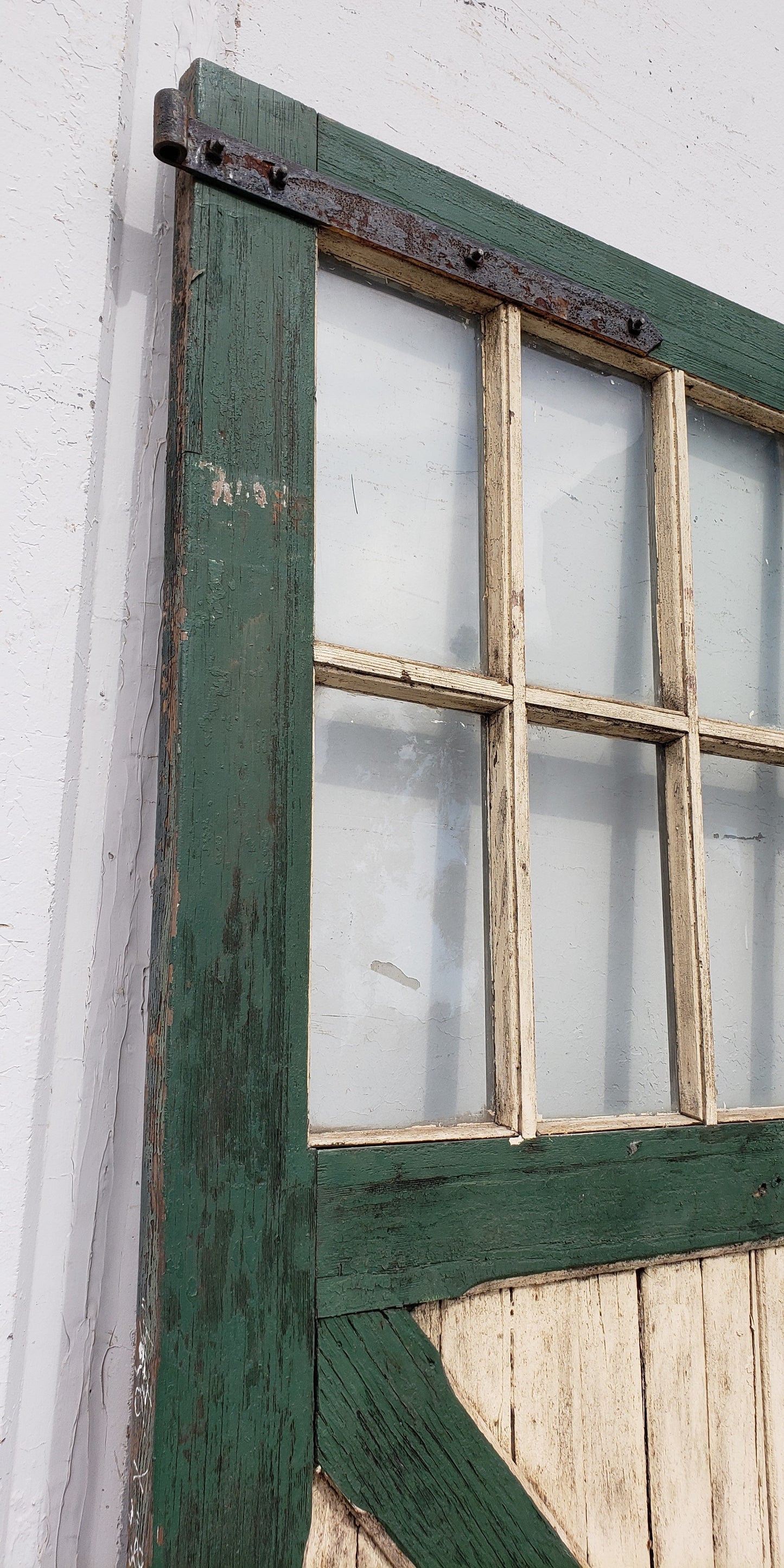 Single Barn/Carriage Door with "X" Bottom Panel