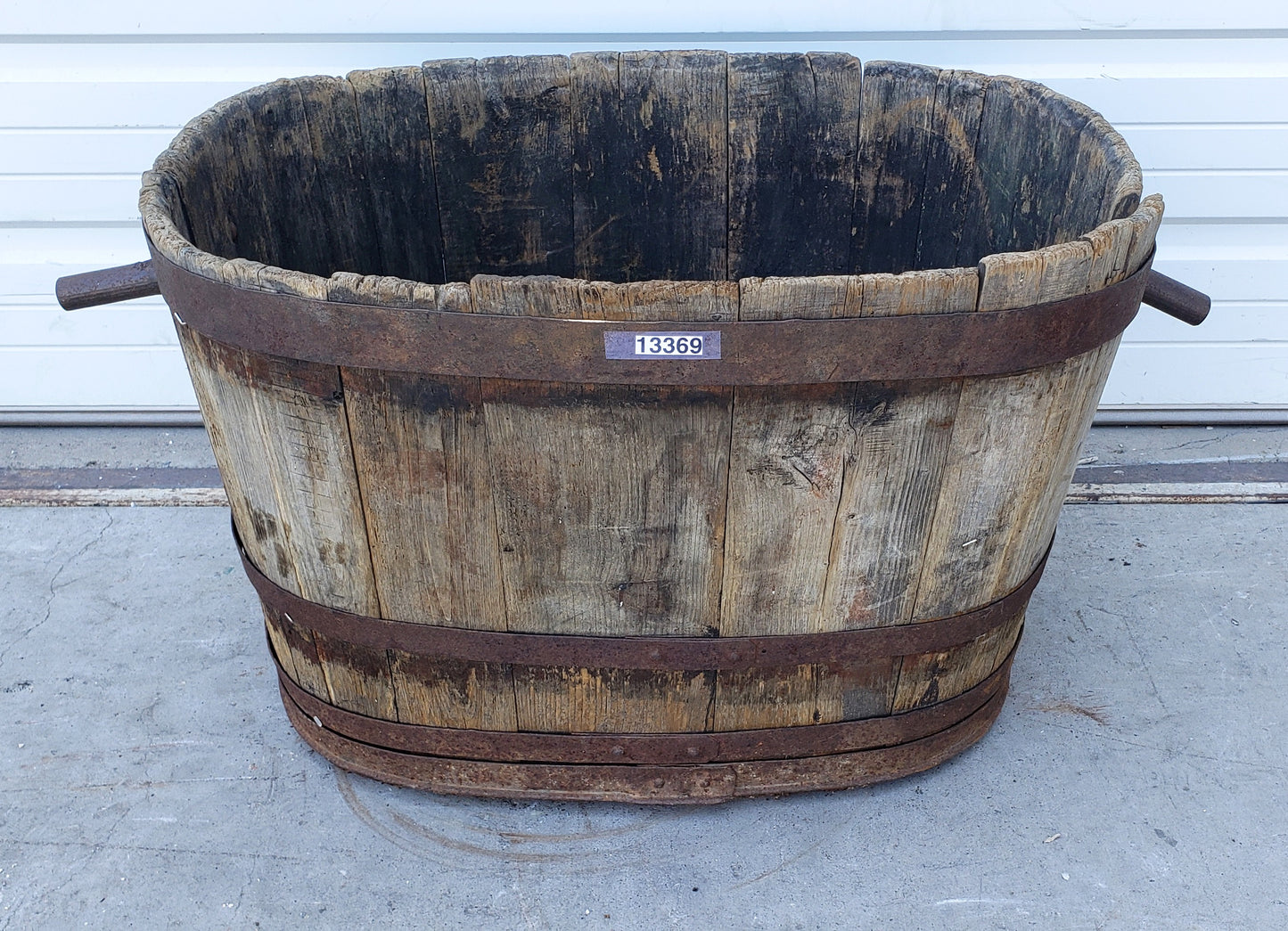 Antique Grape Harvesting Bucket