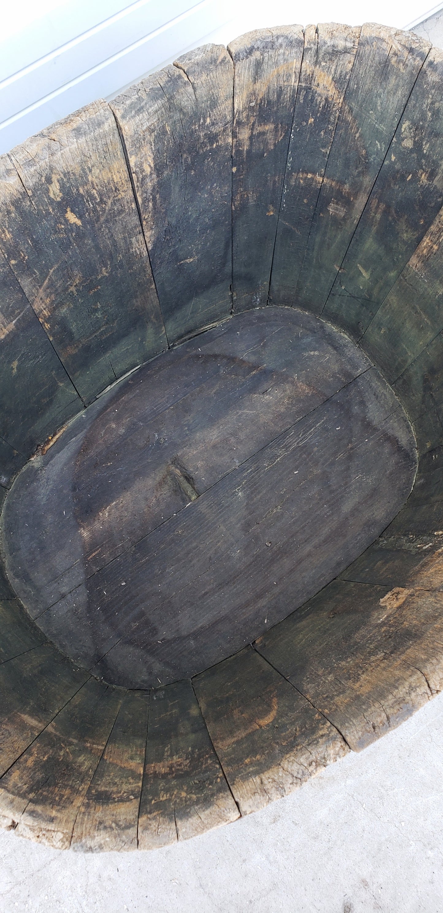 Antique Grape Harvesting Bucket