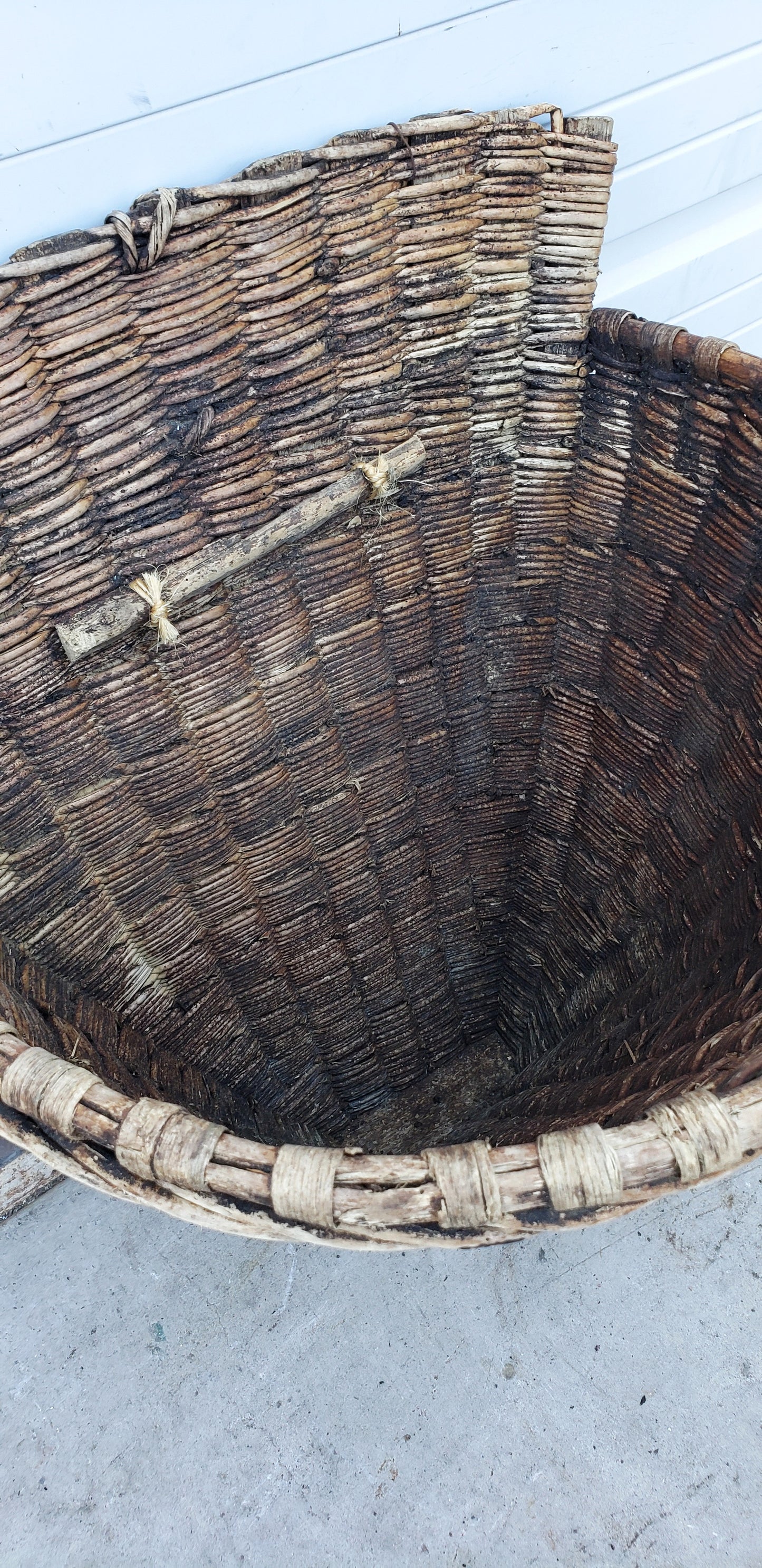 Wicker Gathering Basket