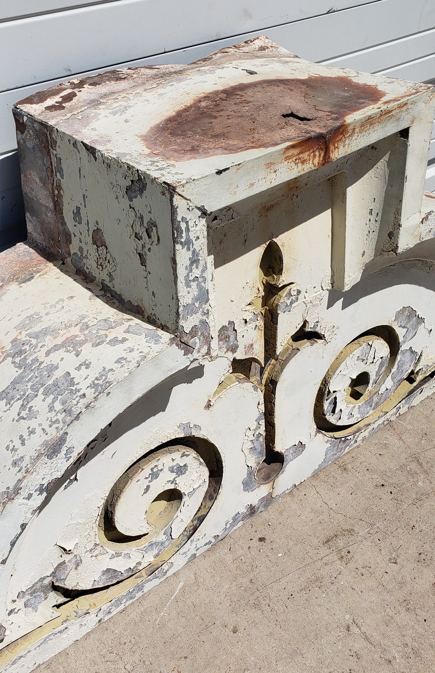Antique Architectural Galvanized Tin Header (2 Styles)