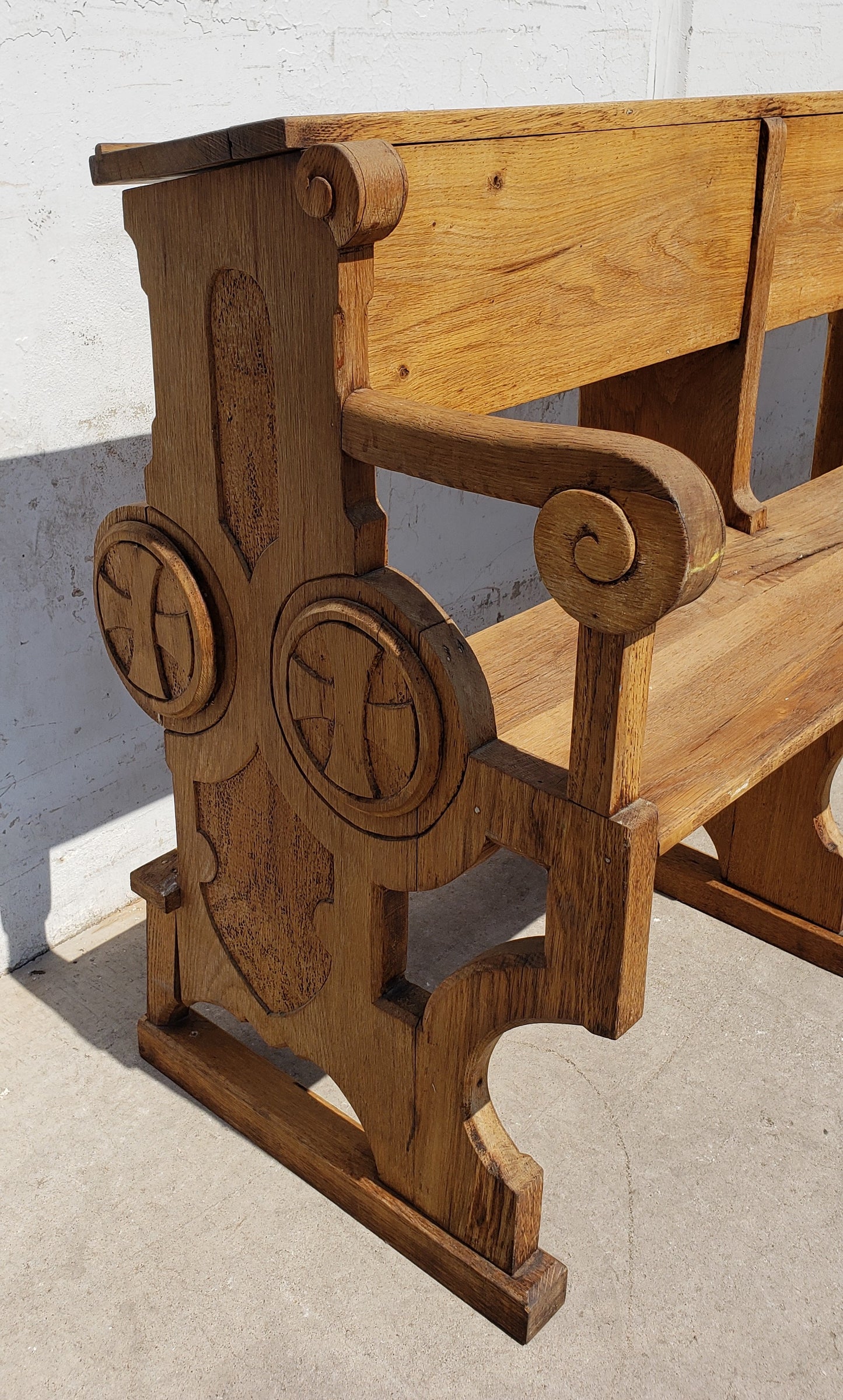 Bleached Church Pew/Bench