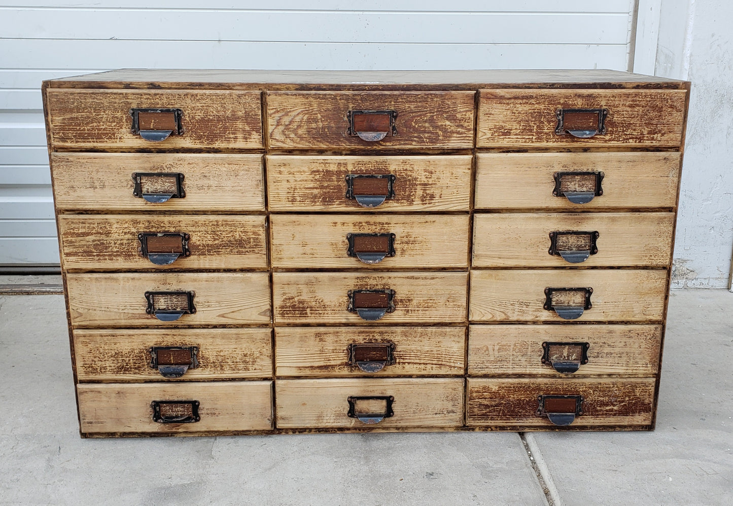 Antique Wooden Card Catalog (sold in individual sections)