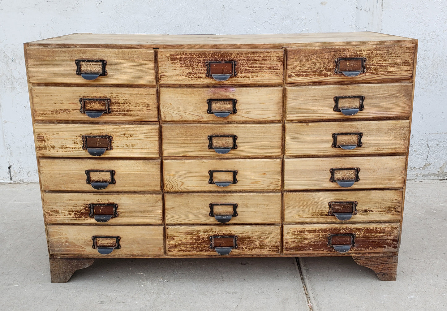 Antique Wooden Card Catalog (sold in individual sections)