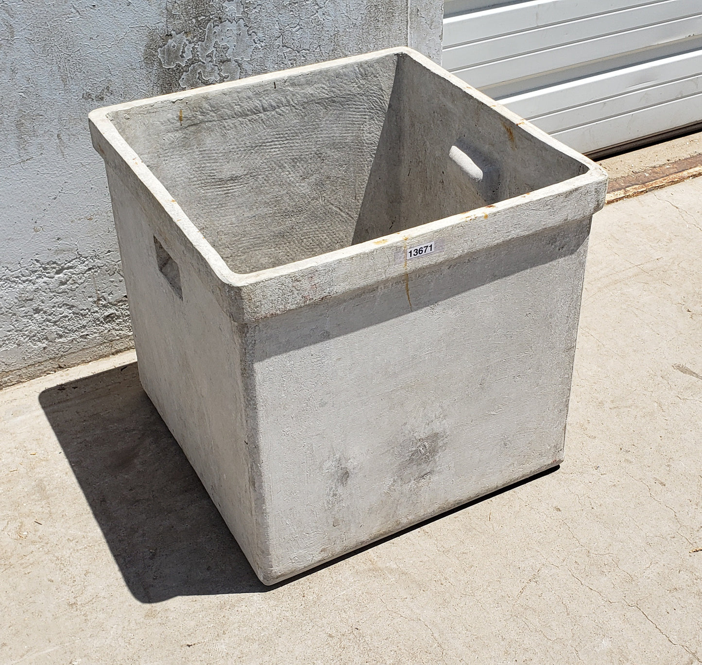 Square Belgian Concrete Planter