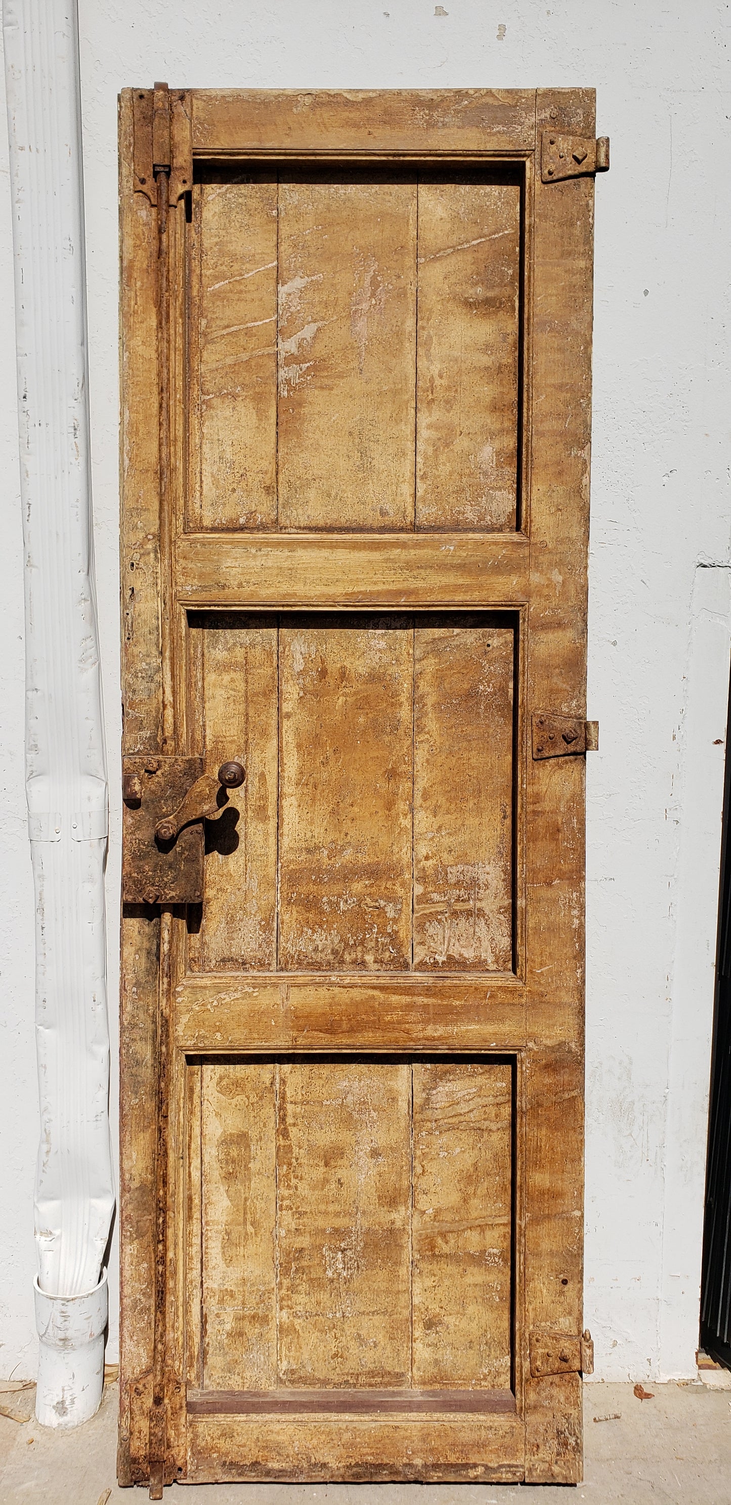 3 Panel Single Wood Antique Castle Door