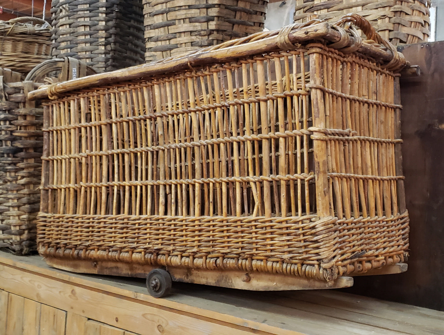 French Market Basket on Wheels