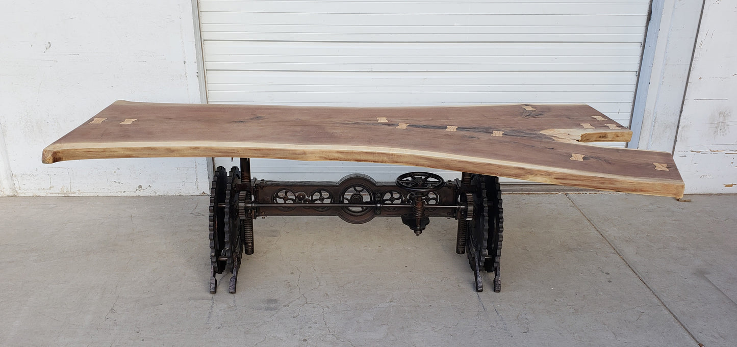 Black Walnut Live Edge Dining Table Top (TOP ONLY)