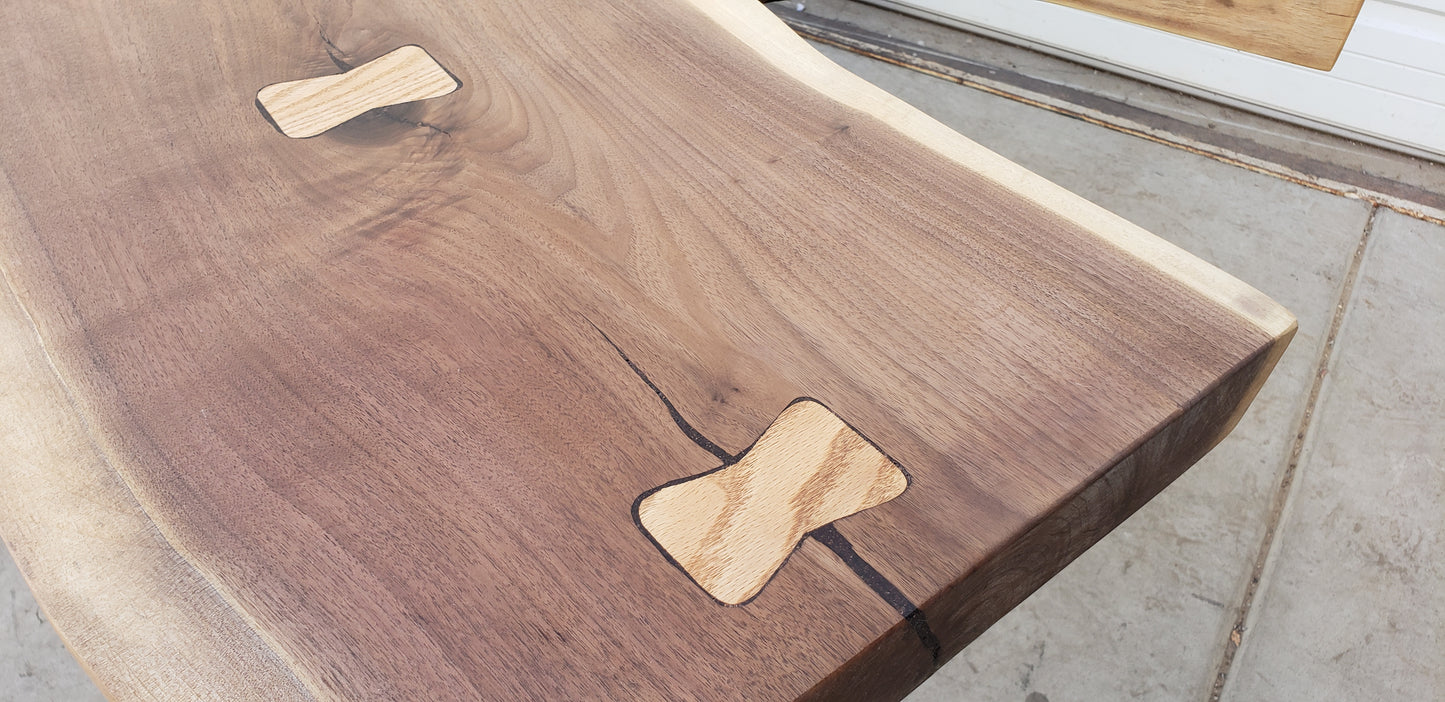 Black Walnut Live Edge Dining Table Top (TOP ONLY)