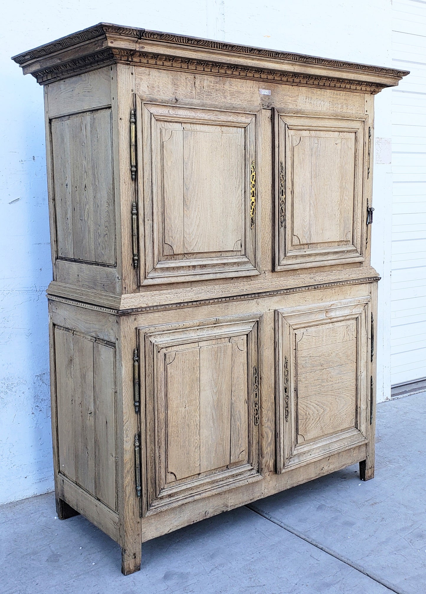 Bleached Antique French Cabinet
