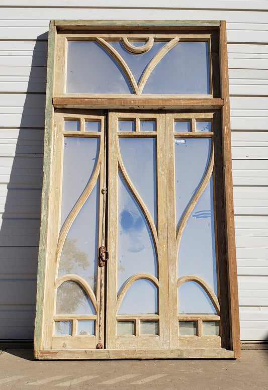 Rectangle Set of 3 Mirrored Windows with Transom