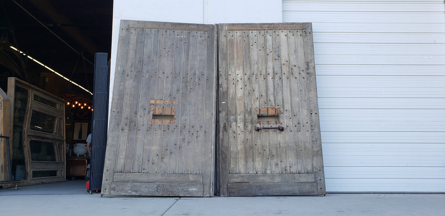 Pair of Large Antique European Barn Doors