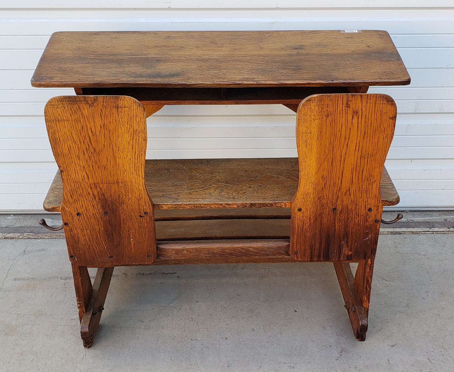 Antique Oak School Desk