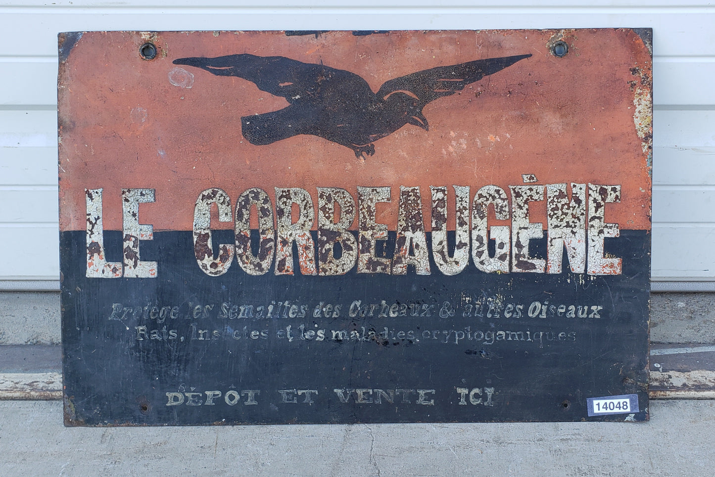 Metal "Le Corbeaugene" Sign