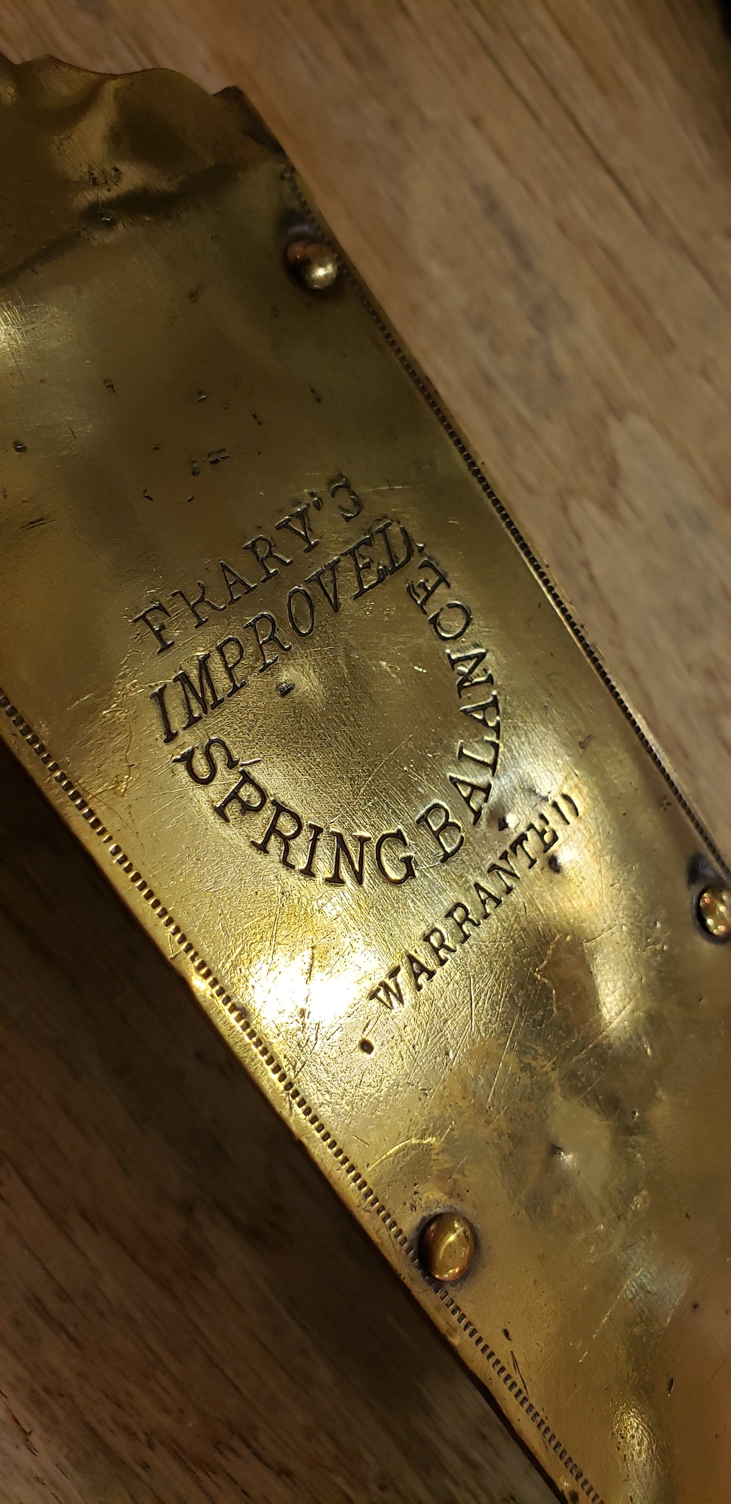 Antique Brass Frary's Scale