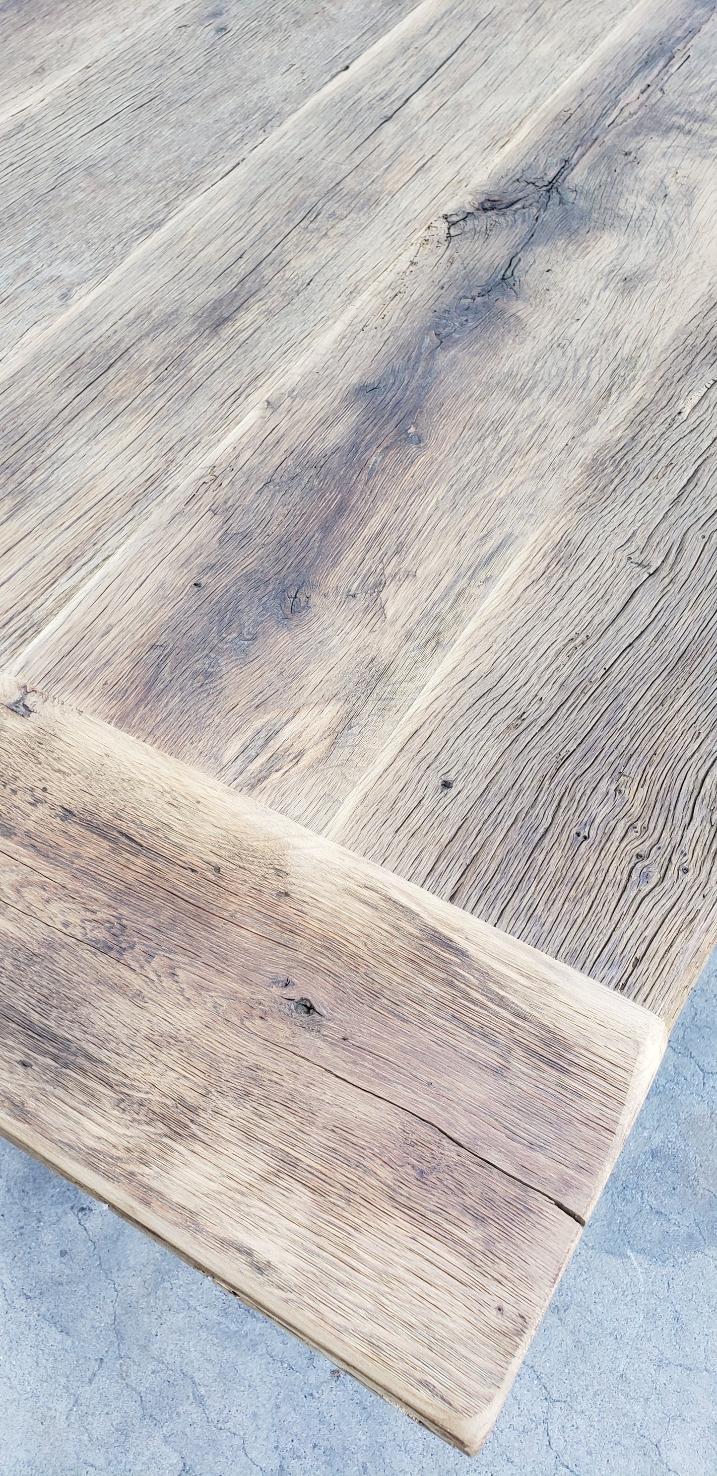 Bleached Oak Table TOP ONLY