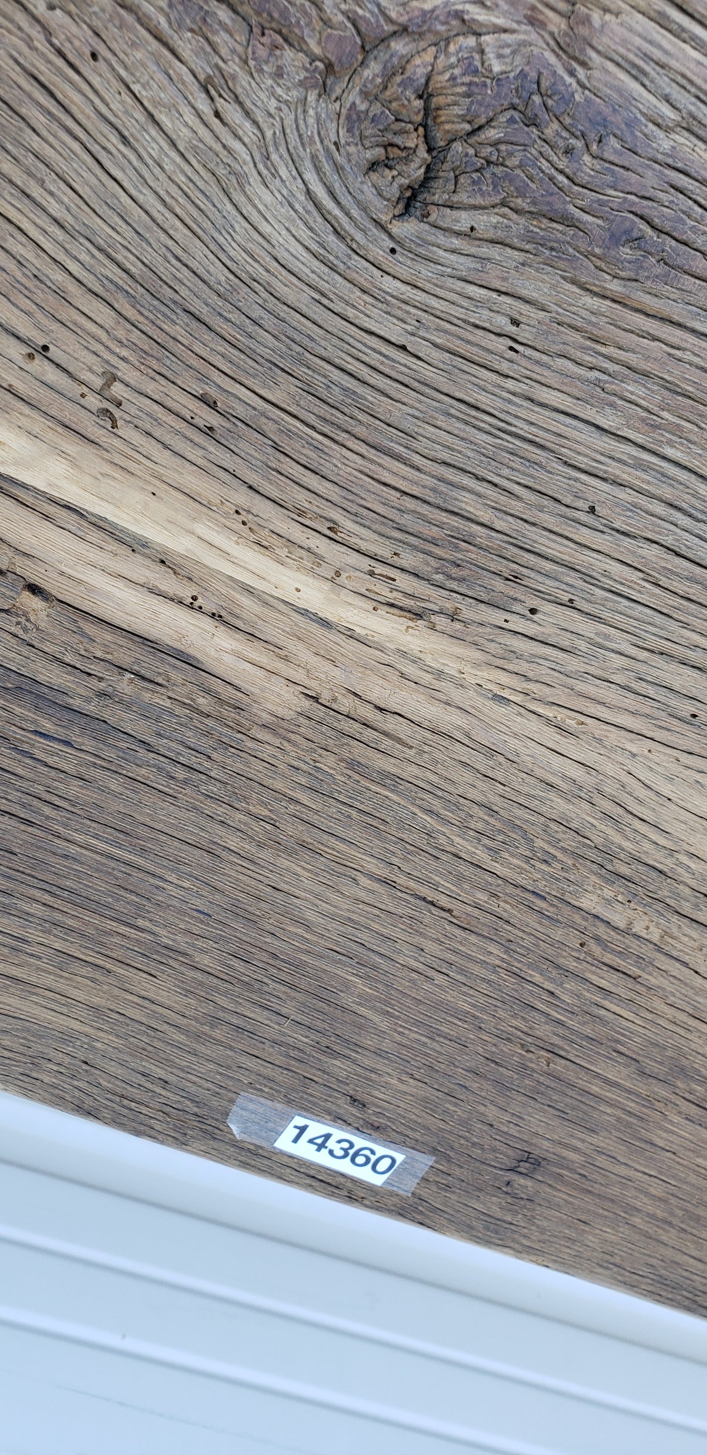 Bleached Oak Table TOP ONLY