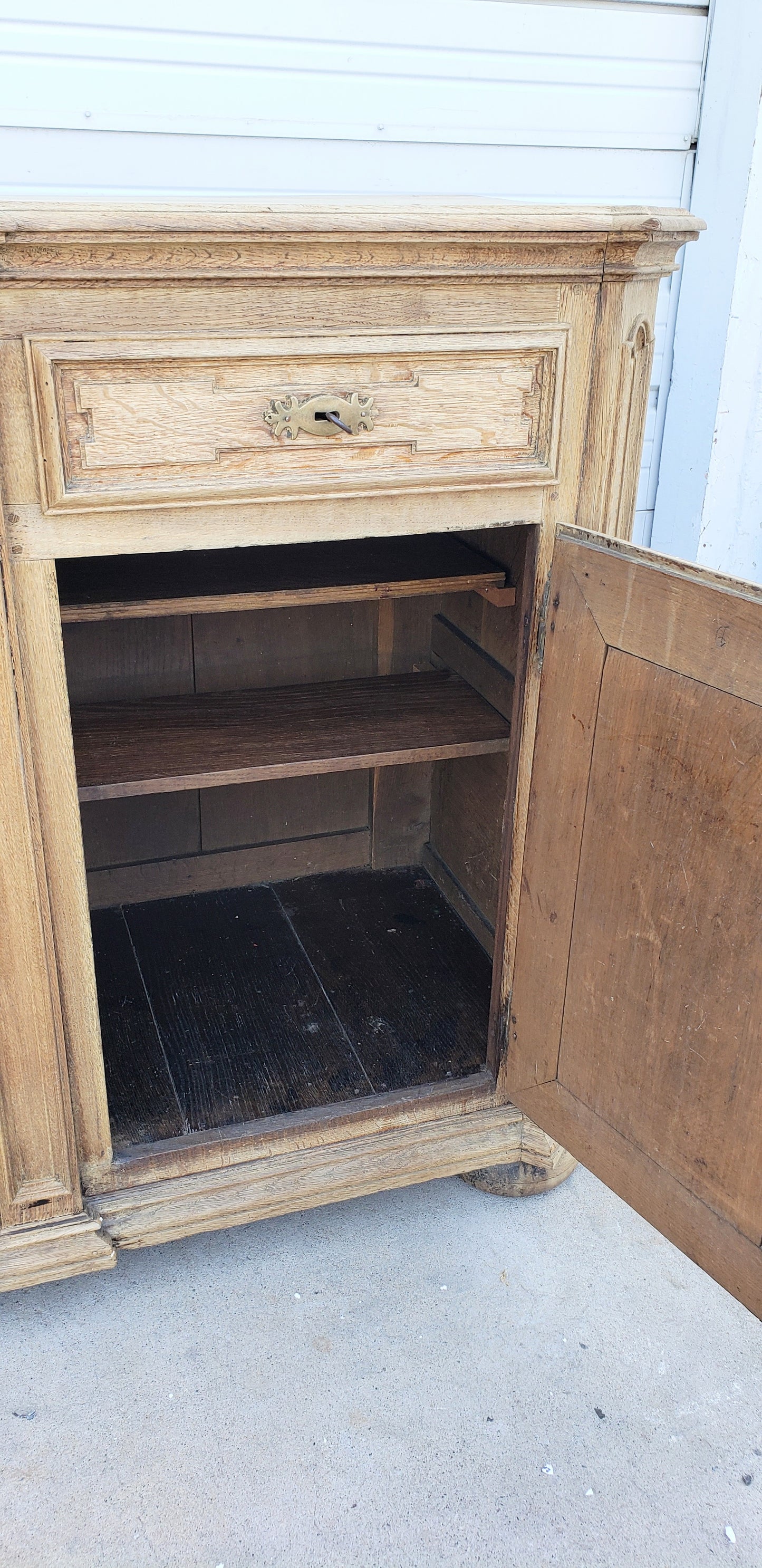 Bleached French Antique Sideboard