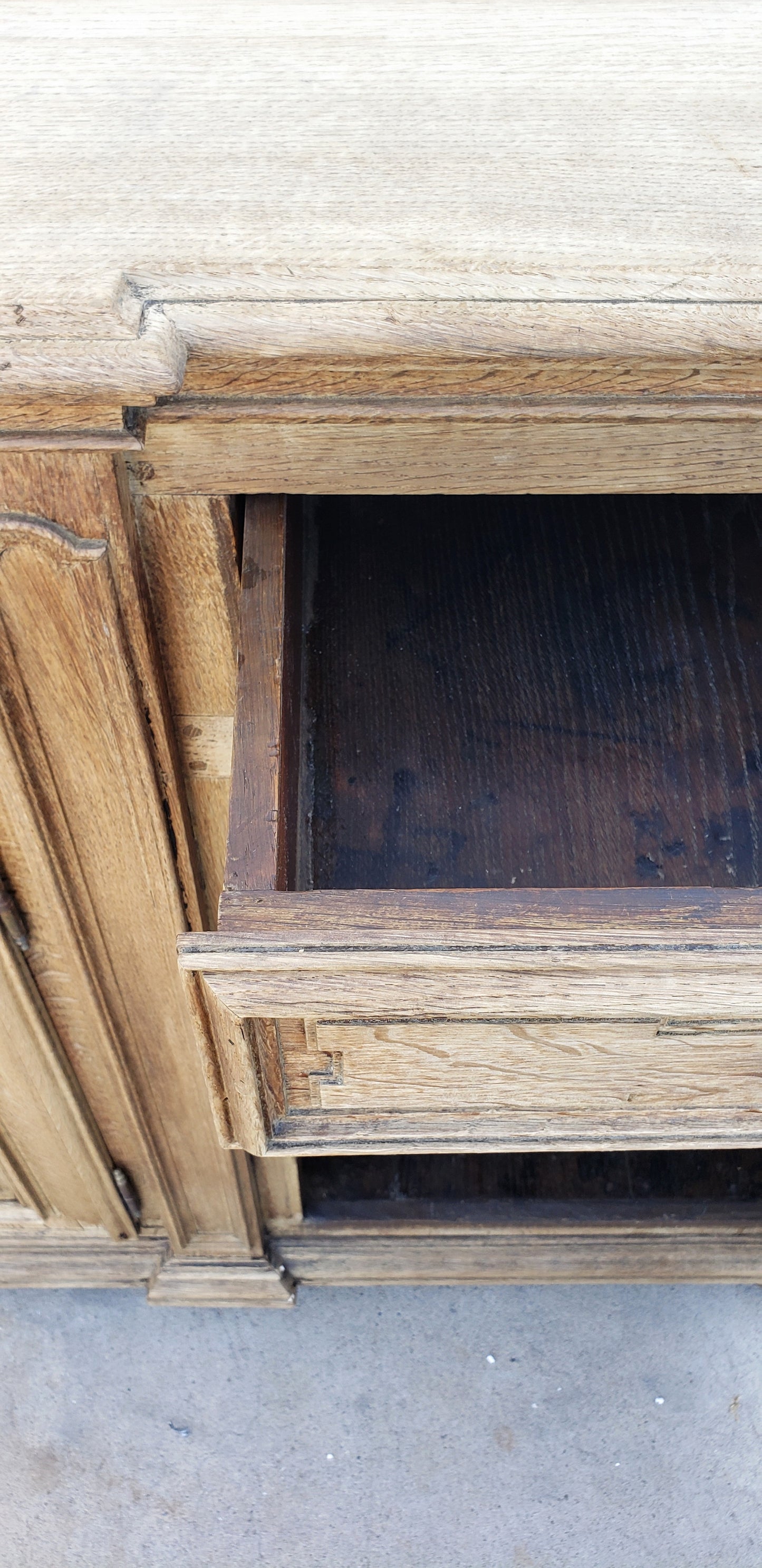 Bleached French Antique Sideboard