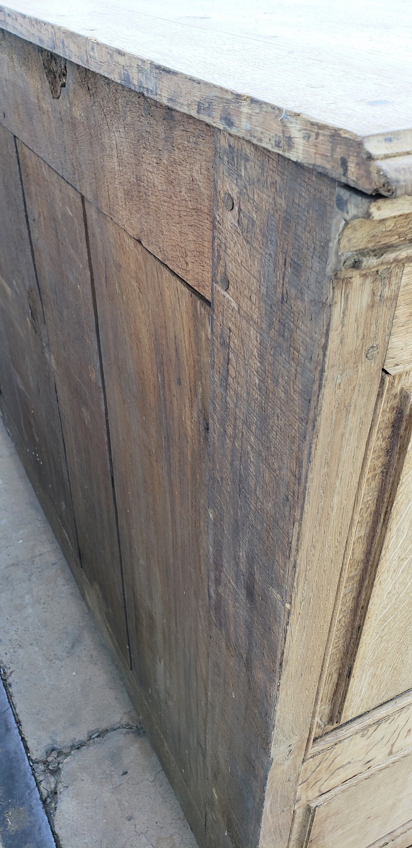 Bleached French Antique Sideboard