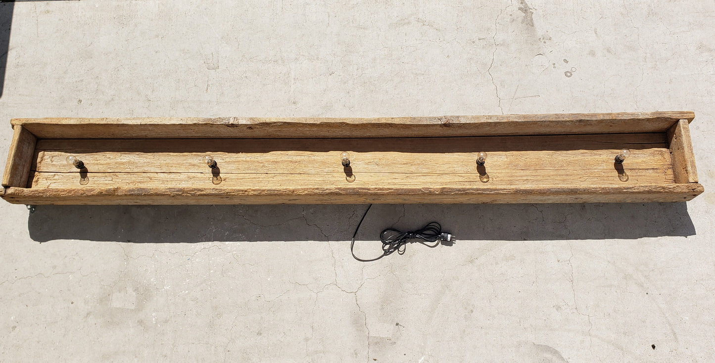 Wooden Repurposed Light