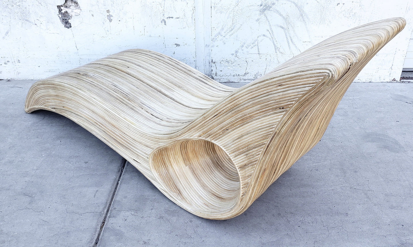 Wicker Chaise Lounge