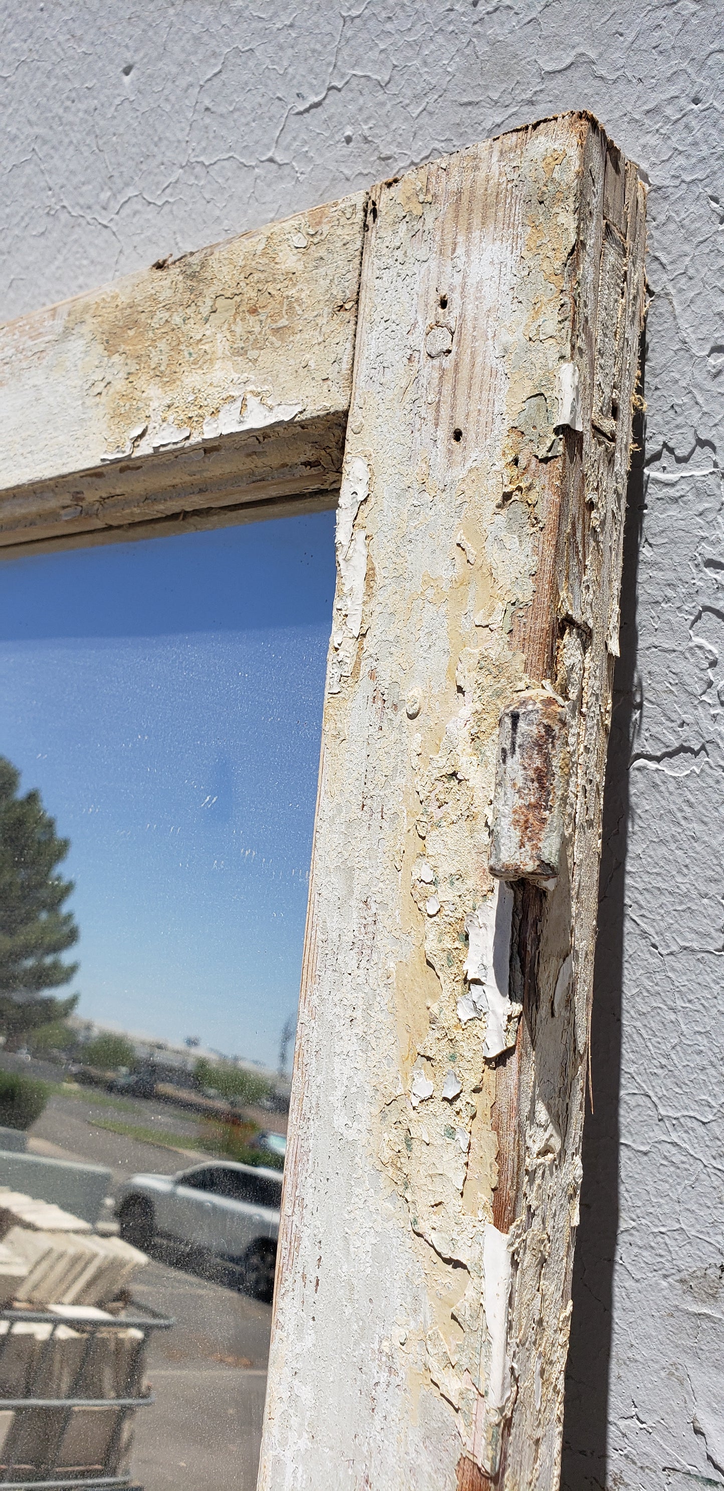 3 Pane Rectangle Wood Mirror