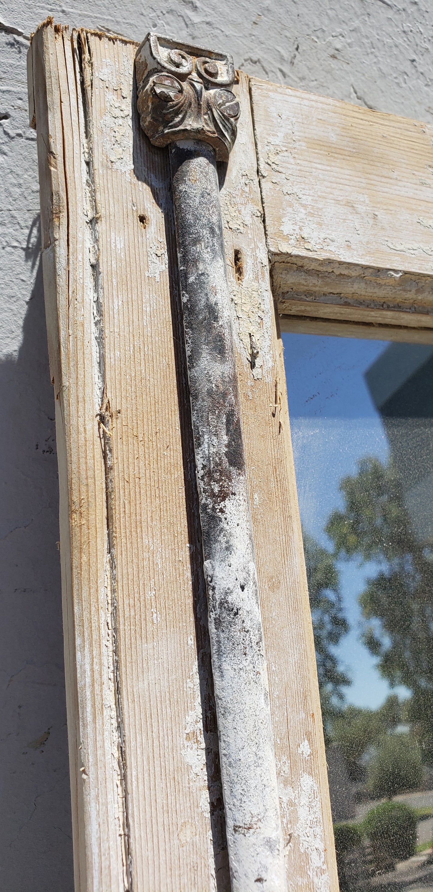 3 Pane Rectangle Wood Mirror