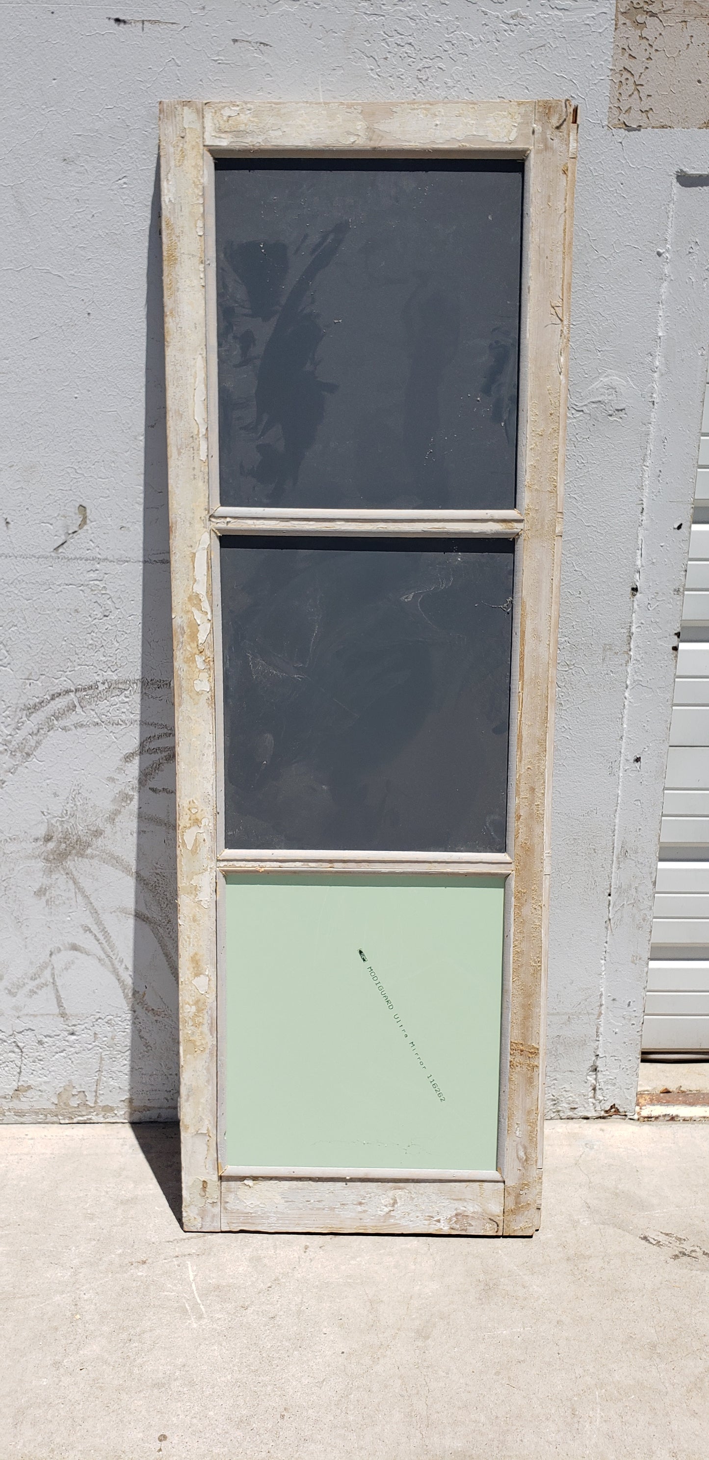 3 Pane Rectangle Wood Mirror
