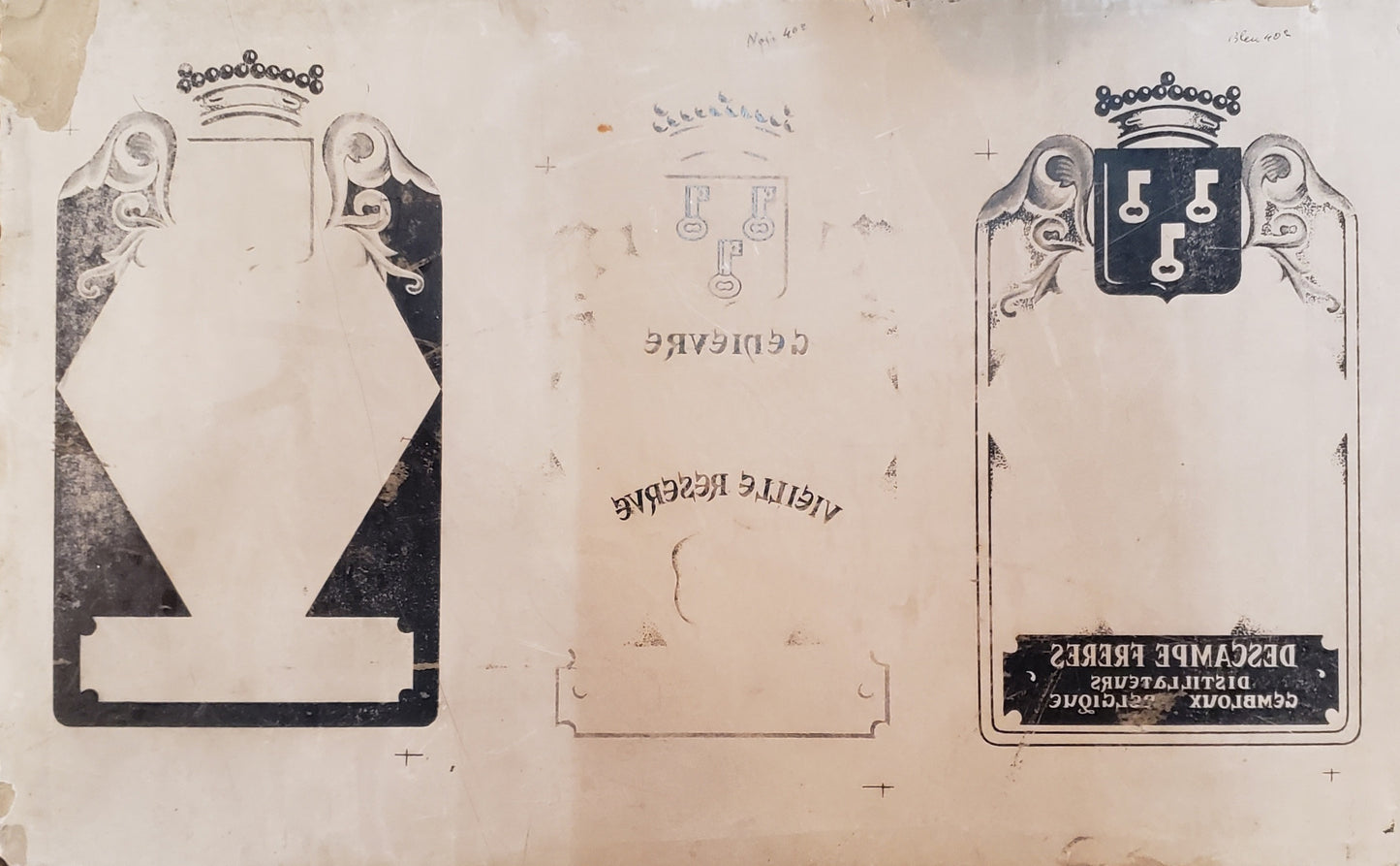 Litho Stone "Descampe Freres, Vieille Reserve"