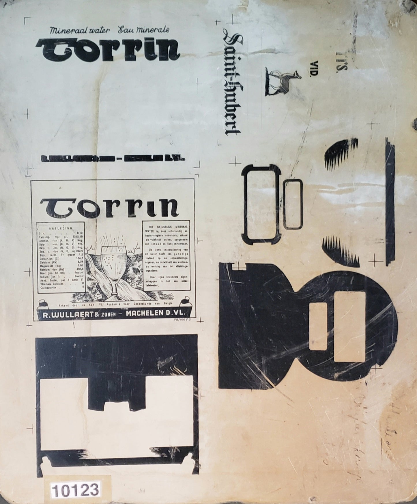 Lithographic Stone, "Torrin Mineral Water"