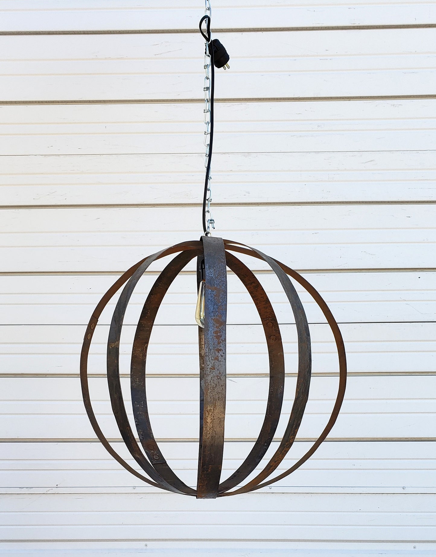 Wine Barrel Ring Orb Pendant Light