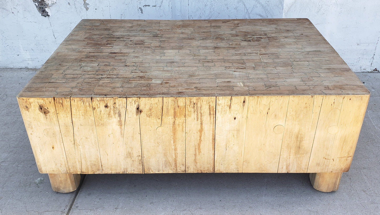 Butcher Block Coffee Table