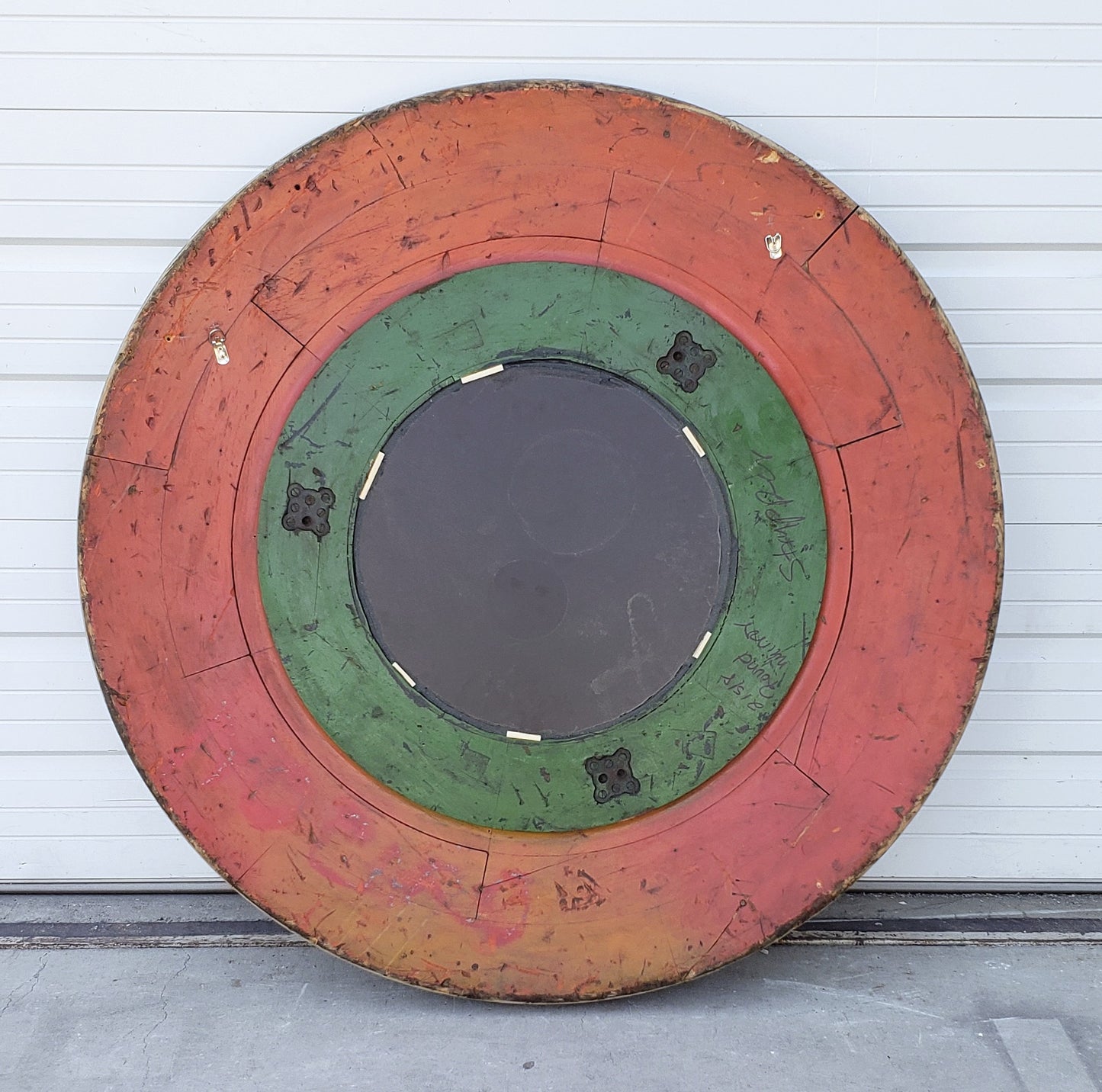 Large Repurposed Stripped Foundry Mold Mirror