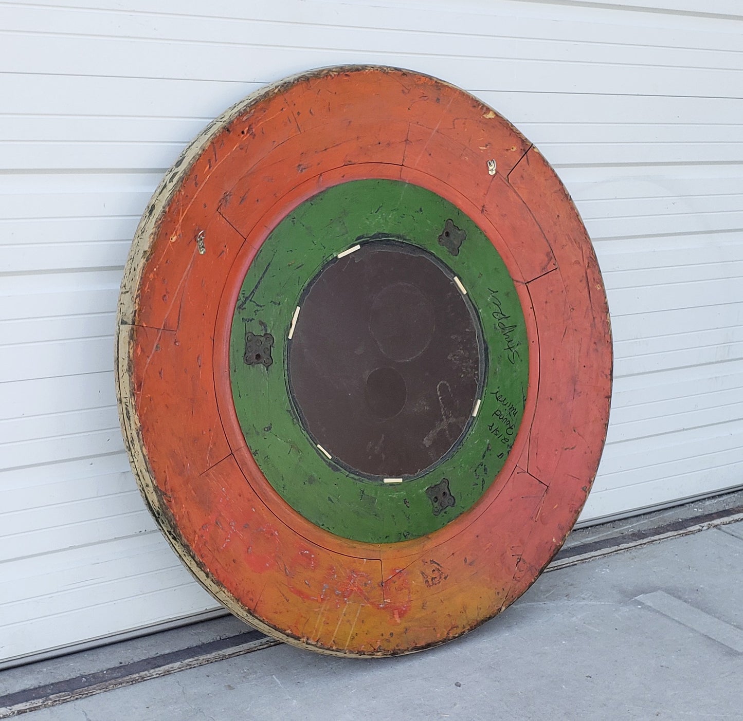 Large Repurposed Stripped Foundry Mold Mirror