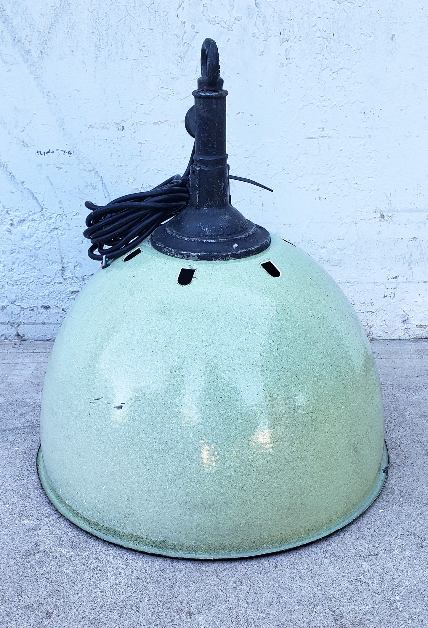 Mint Green Industrial Pendant Light