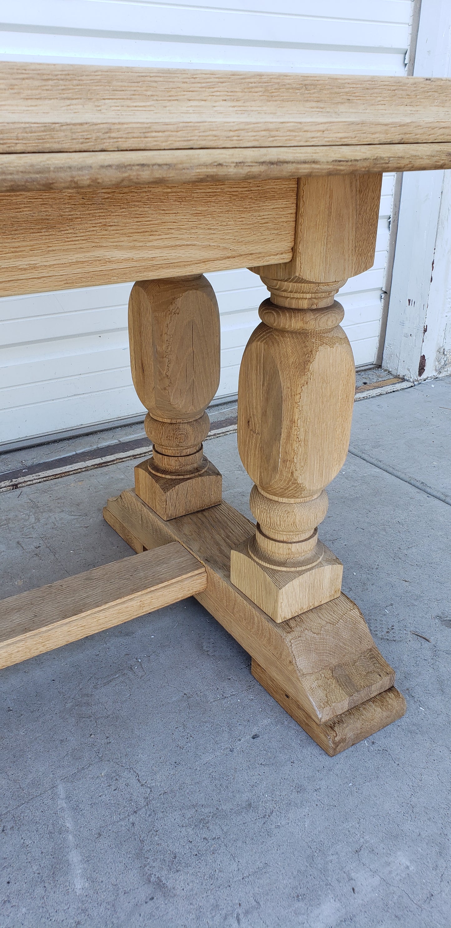 Belgian Dining Table with Rounded Corners